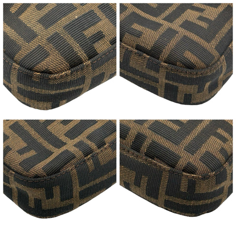 【中古】 FENDI フェンディ MAMMA BAGUETTE SHOULDER BAG マンマバケットショルダーバッグ ハンドバッグ ズッカ キャンバス 中古 USED バッグ