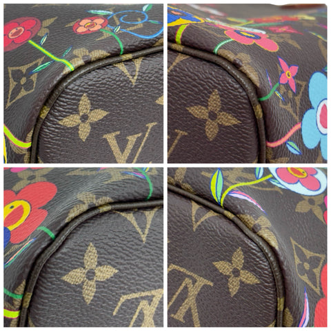 【美品】 LV×TM ルイヴィトン×村上隆 NEVERFULLMM(M13271) ネヴァーフルMM トートバッグ ICチップ(2021年～) モノグラム キャンバス 中古 USED バッグ