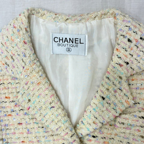 【中古】 CHANEL シャネル jacket ツイードテーラードジャケット USED 中古 CLOTHES 洋服