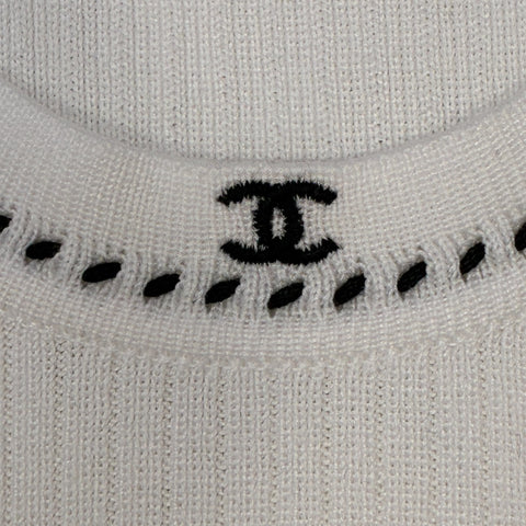 【中古】CHANEL シャネル SWEATER ノースリーブニット トップス 36 USED 中古 1996年 CLOTHES 洋服