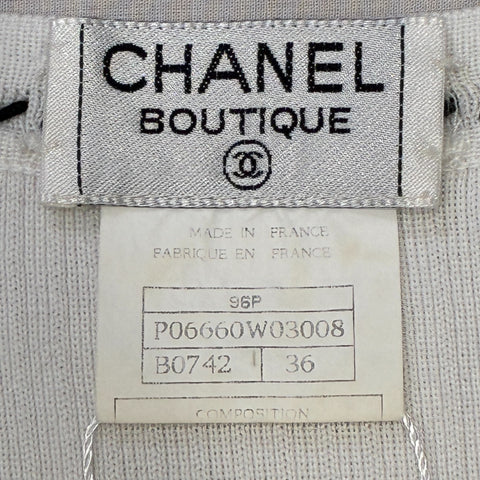 【中古】CHANEL シャネル SWEATER ノースリーブニット トップス 36 USED 中古 1996年 CLOTHES 洋服