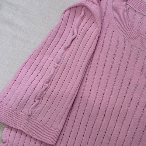 【中古】 CHANEL シャネル KNIT 半袖ニットトップス  36 USED 中古 2022年 CLOTHES 洋服