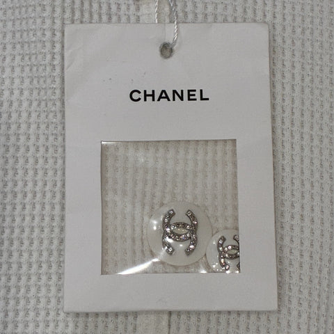 【中古】 CHANEL シャネル JACKET ノーカラーツイードジャケット 42 USED 中古 2021年 CLOTHES 洋服
