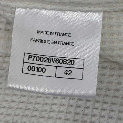 【中古】 CHANEL シャネル JACKET ノーカラーツイードジャケット 42 USED 中古 2021年 CLOTHES 洋服