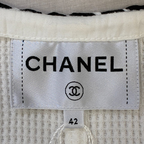 【中古】 CHANEL シャネル JACKET ノーカラーツイードジャケット 42 USED 中古 2021年 CLOTHES 洋服