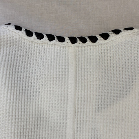 【中古】 CHANEL シャネル JACKET ノーカラーツイードジャケット 42 USED 中古 2021年 CLOTHES 洋服