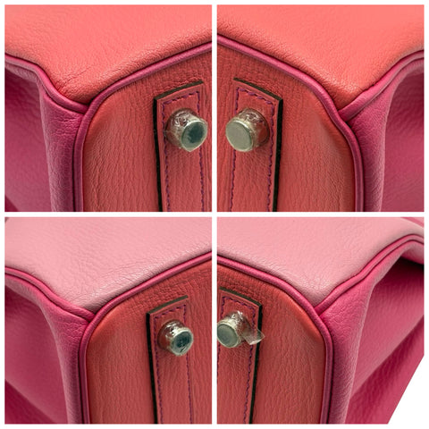 【中古】 Hermes エルメス BIRKIN30 バーキン30 ハンドバッグ ▢P刻(2012年) ピンク系 シェーブル 中古 USED バッグ パーソナルオーダー