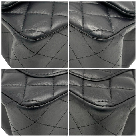 【中古】 CHANEL シャネル MINI MATELASSE ミニマトラッセ ショルダーバッグ 23番台(2016年) ブラック ラムスキン 中古 USED バッグ