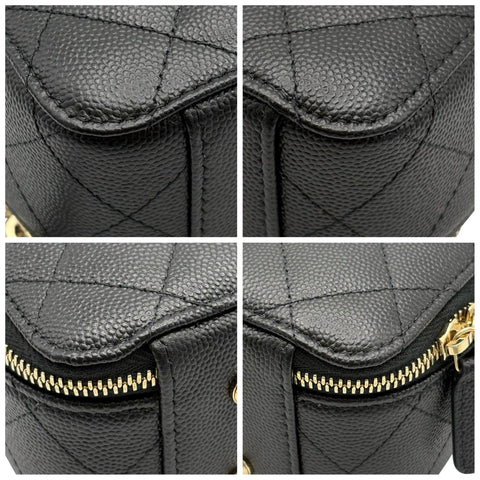【美品】 CHANEL シャネル MATELASSE CHAIN SHOULDER BAG マトラッセ チェーンショルダーバッグ ショルダーバッグ ランダム番(2021年~) ブラック キャビアスキン 中古 USED バッグ
