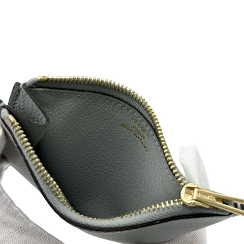 【中古】 Hermes エルメス ROULIS SIIM 財布 《ルリ》 スリム ブルーグラシェ エバーカラー 中古 BLUE GLACIER EVERCOLOR