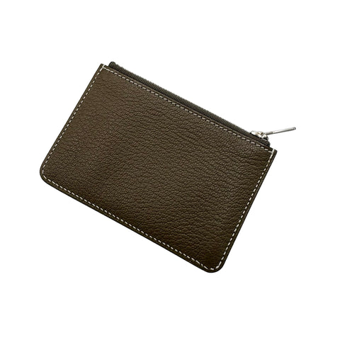 【美品】 Hermes エルメス ROULIS SILM 財布 《ルリ》 スリム 財布 エトゥープ シェーブル ETOPE CHEVRE 中古