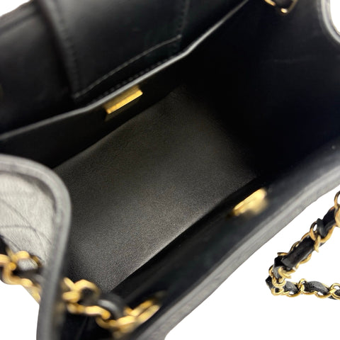 【中古】 CHANEL シャネル MATELASSE BAG マトラッセ チェーンショルダー ICチップ(2021年～) ブラック キャビアスキン 中古 USED