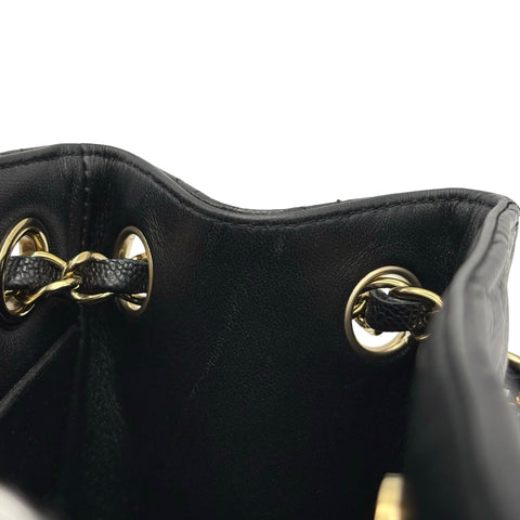 【中古】 CHANEL シャネル MATELASSE BAG マトラッセ チェーンショルダー ICチップ(2021年～) ブラック キャビアスキン 中古 USED