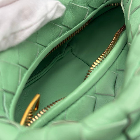 【中古】 BOTTEGA VENETA ボッテガ・ヴェネタ HANDBAG ハンドバッグ P02802793A グリーン レザー 中古 USED バッグ