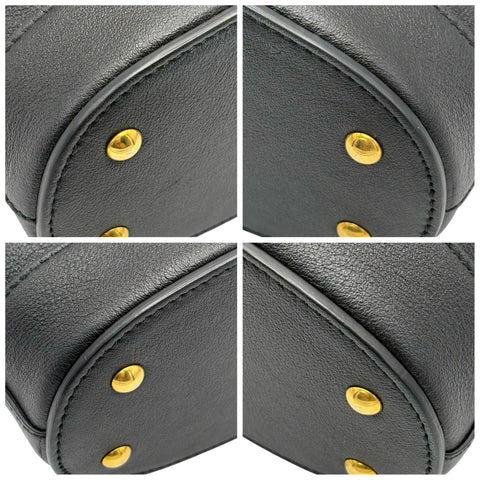 【中古】 GUCCI グッチ BAMBOO DIANA 2WAY DRAWSTRING BAG バンブー ダイアナ 2WAY巾着バッグ ショルダーバッグブラック レザー 中古 USED バッグ