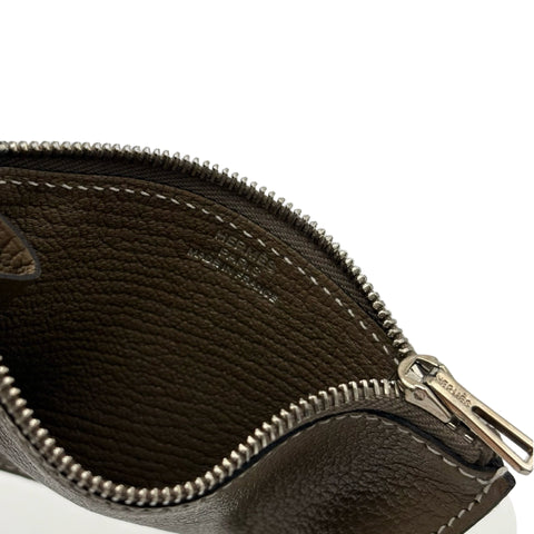 【美品】 Hermes エルメス ROULIS SILM 財布 《ルリ》 スリム 財布 エトゥープ シェーブル ETOPE CHEVRE 中古