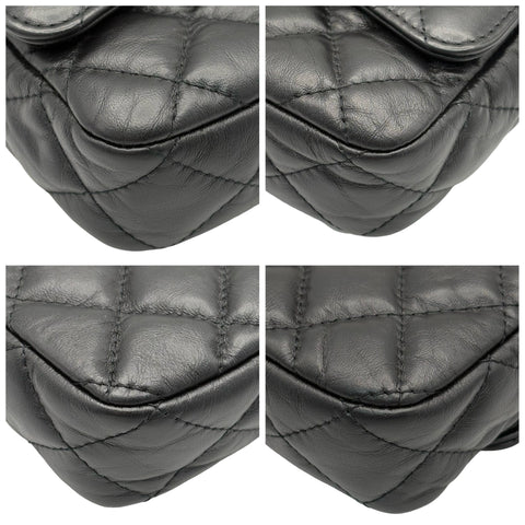 【美品】 CHANEL シャネル MINI CHAIN SHOULDER BAG ミニチェーンショルダーバッグ チェーンウォレット ランダム番(2021年~) ブラック ラムスキン 中古 USED バッグ