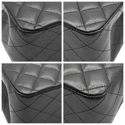 【中古】 CHANEL シャネル MATELASSE BAG マトラッセ チェーンショルダー ICチップ(2021年～) ブラック キャビアスキン 中古 USED