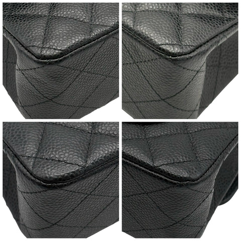 【美品】 CHANEL シャネル MATELASSE 23 マトラッセ23 ショルダーバッグ ICチップ(2021年～) ブラック キャビアスキン 中古 USED バッグ