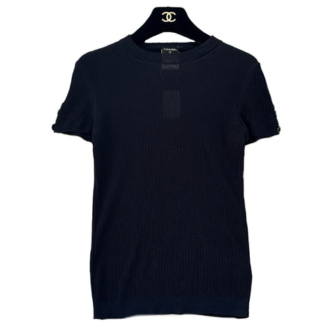 【中古】CHANEL シャネル T-SHIRT Tシャツ トップス 34 USED 中古 2007年 CLOTHES 洋服