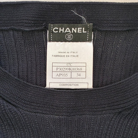 【中古】CHANEL シャネル T-SHIRT Tシャツ トップス 34 USED 中古 2007年 CLOTHES 洋服