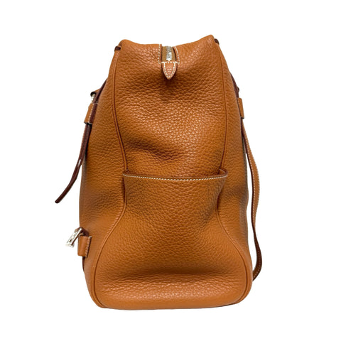 【中古】 Hermes エルメス PURSANGLE 35 ピュールサングル35 ハンドバッグ J口L(2008年) ゴールド トリヨンクレマンス　キャンバス 中古 USED バッグ
