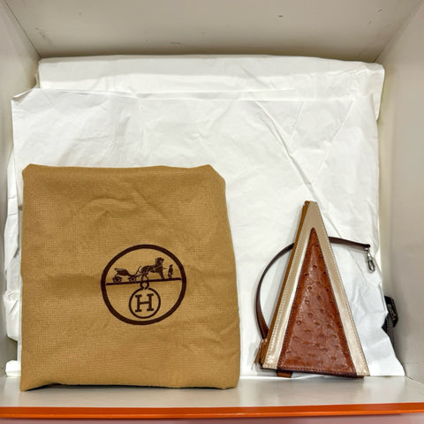 【中古】 Hermes エルメス VINTAGE TOTE BAG ヴィンテージ トートバッグ トートバッグ 〇T刻 (1990年) ゴールド/ベージュ エプソン/スイフト/オストリッチ 中古 USED バッグ