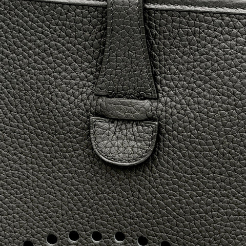 【美品】 Hermes エルメス EVELYNE 29 エブリン 29 ショルダーバッグ K刻(2025年) ブラック トリヨンクレマンス 中古 USED バッグ