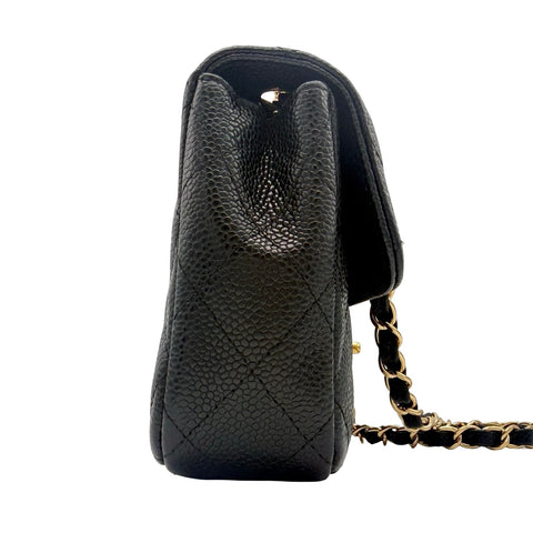 【中古】CHANEL シャネル MATELASSE CHAIN SHOULDER BAG マトラッセ  チェーンショルダーバッグ  12番台(2008‐2009年) ブラック キャビアスキン 中古 USED バッグ