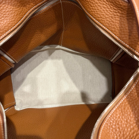 【中古】 Hermes エルメス PURSANGLE 35 ピュールサングル35 ハンドバッグ J口L(2008年) ゴールド トリヨンクレマンス　キャンバス 中古 USED バッグ