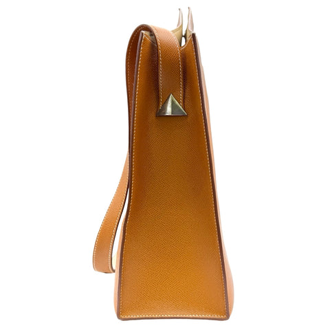 【中古】 Hermes エルメス VINTAGE TOTE BAG ヴィンテージ トートバッグ トートバッグ 〇T刻 (1990年) ゴールド/ベージュ エプソン/スイフト/オストリッチ 中古 USED バッグ