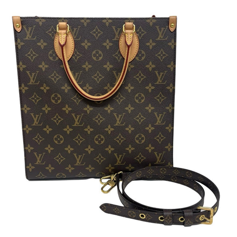 【中古】 LOUIS VUITTON ルイ・ヴィトン SAC PLA サックプラPM ハンドバッグ ICチップ モノグラム キャンバス 中古 MONOGRAM CANVAS USED バッグ