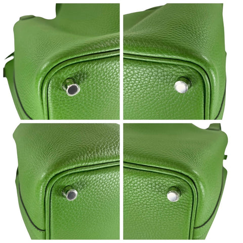 [Brand new] Hermès Picotin Lock PM Vert Yucca Taurillon Clemence Silver hardware B engraved (2023) Brand bag Handbag Bag New Women's (HERMES, PICOTIN LOCK PM, VERT YUCCA, Taurillon Clemence, silver, handbag, new)