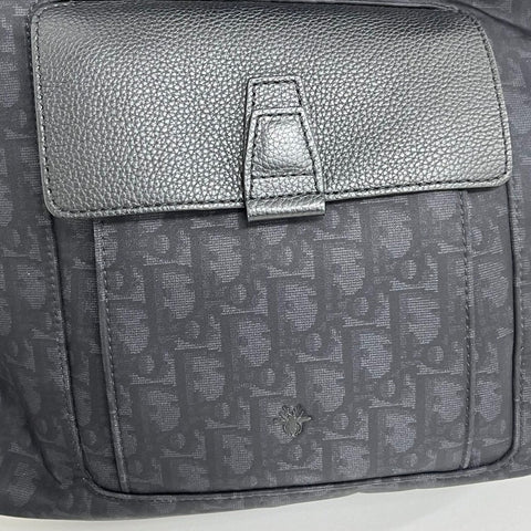 【中古】Christian Dior クリスチャン ディオール BACK PACK バックパック ブラック ナイロン×レザー 中古 USED バッグ