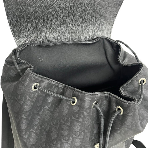 【中古】Christian Dior クリスチャン ディオール BACK PACK バックパック ブラック ナイロン×レザー 中古 USED バッグ