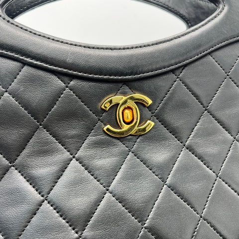 【中古】 CHANEL シャネル 2WAY SHOULDERBAG 2WAY  ショルダーバッグ ヴィンテージ 1番台(1990年) ブラック  中古 USED バッグ