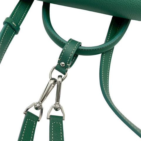 【美品】 GOYARD ゴヤール ALPIN MINI アルパンミニ バックパック グリーン キャンバス /カーフスキン 中古 USED バッグ