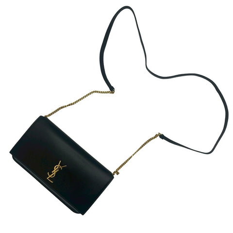 【中古】 SAINT LAURENT サンローラン CHAINSHOULDERBAG  635095 チェーンショルダーバッグ ショルダーバッグ ブラック レザー 中古 USED バッグ