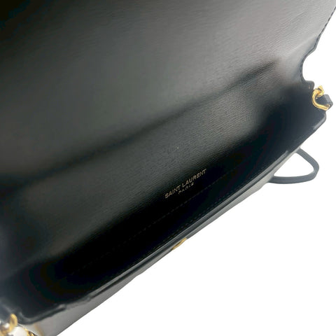 【中古】 SAINT LAURENT サンローラン CHAINSHOULDERBAG  635095 チェーンショルダーバッグ ショルダーバッグ ブラック レザー 中古 USED バッグ