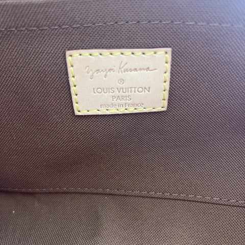 【美品】 LOUIS VUITTON ルイ・ヴィトン PAPILLON×草間 弥生 パピヨン30 パンプキンドット ハンドバッグ MB3152(2012年) イエロー PVC×レザー 中古 USED バッグ