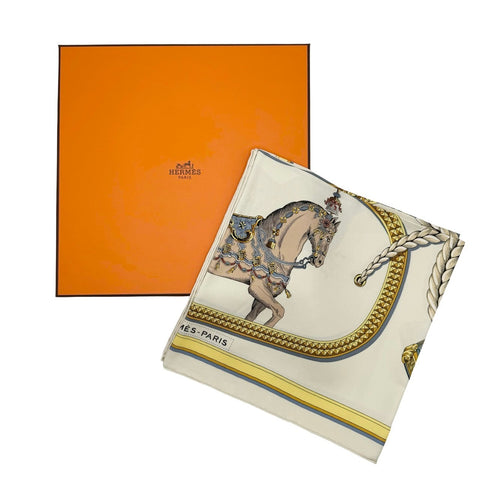 [Brand new, unused] Hermès SCARF Carré 90 "Grand Apara" H001364S45 100% silk, for women, gift, present