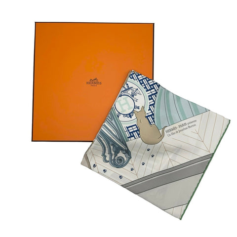 [Brand new, never used] Hermès SCARF Carré 90 "MYSTERE AU24" H004106S04 100% silk, for women, gift, present