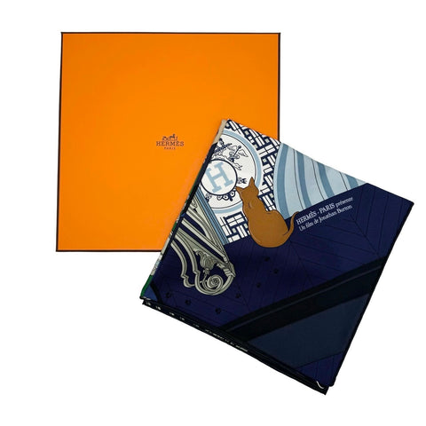 【新品未使用】 Hermes エルメス SCARF スカーフ カレ90 《MYSTERE AU24》 H004106S03 シルク100％ レディース ギフト プレゼント