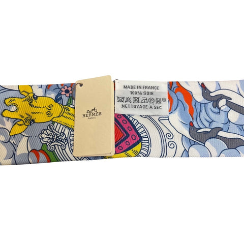 [Brand new, unused] Hermès TWILLY "Bride de Gala Applique Piqué" H063940S15 100% silk, for women, present, gift