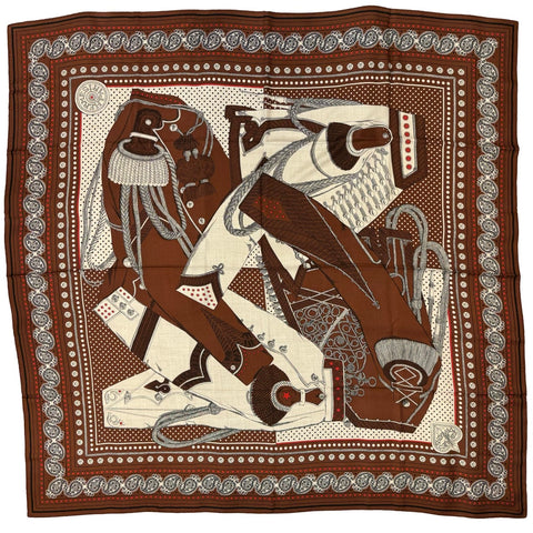 [Brand new, unused] Hermes Carre Geant "Zouave and Dragon Bandana" H244048S04 2023 Fall/Winter Collection Scarf SCARF Large 140cm Cashmere Silk Women's Present Gift