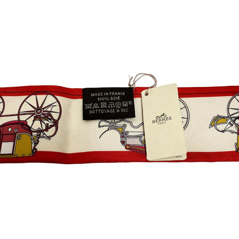 [Brand new, unused] Hermès TWILLY "Evolution of the Carriage" H064108S11 100% silk Women's gift