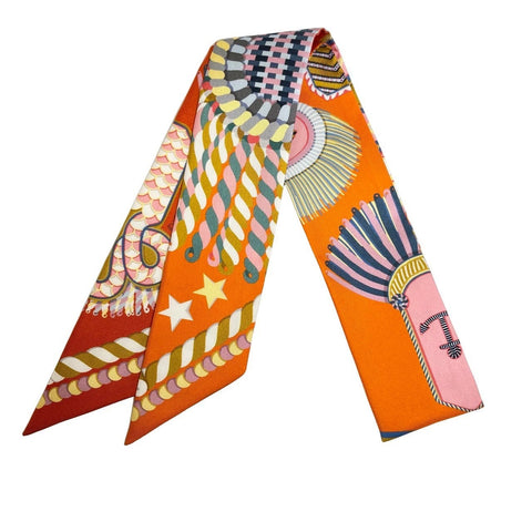 [Brand new, unused] Hermès TWILLY "ceremonial epaulettes" H063983S12 100% silk, women's, present, gift