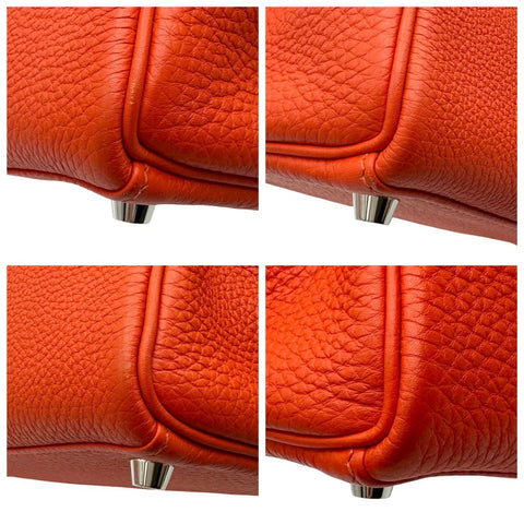 [Used] Hermès Kelly 25 Rouge pivoine Red Togo Silver hardware R engraved (2014) Brand bag Handbag Shoulder bag Used Women's (HERMES, KELLY25, Rouge pivoine, Togo, silver, handbag, shoulderbag, used)