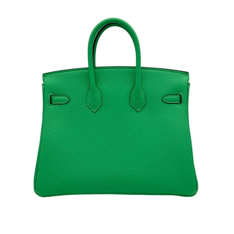 [Brand new] Hermès Birkin 25 Vert Comics Green Togo Silver hardware W engraved (2024) Brand bag Handbag Bag New Women's (HERMES, BIRKIN25, vert comics, Togo, silver, handbag, new)