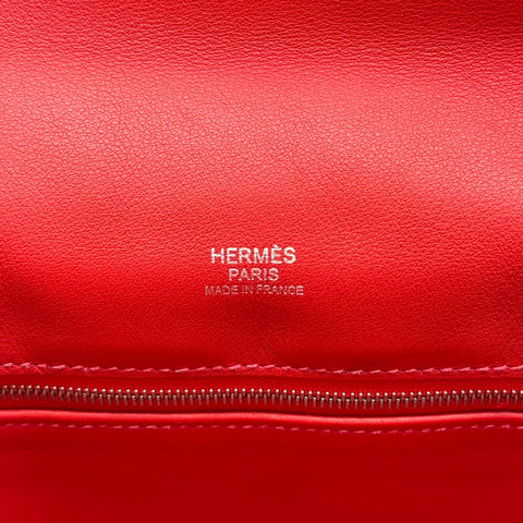 [Used] Hermès Berlin 28 Red Swift Red-based Silver hardware T engraved (2015) Brand bag Handbag Shoulder bag Used Women's (HERMES, BERLINE28, Red, Swift, silver, Shoulderbag, used)